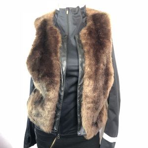 Faux fur vest